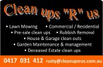 Clean ups R us